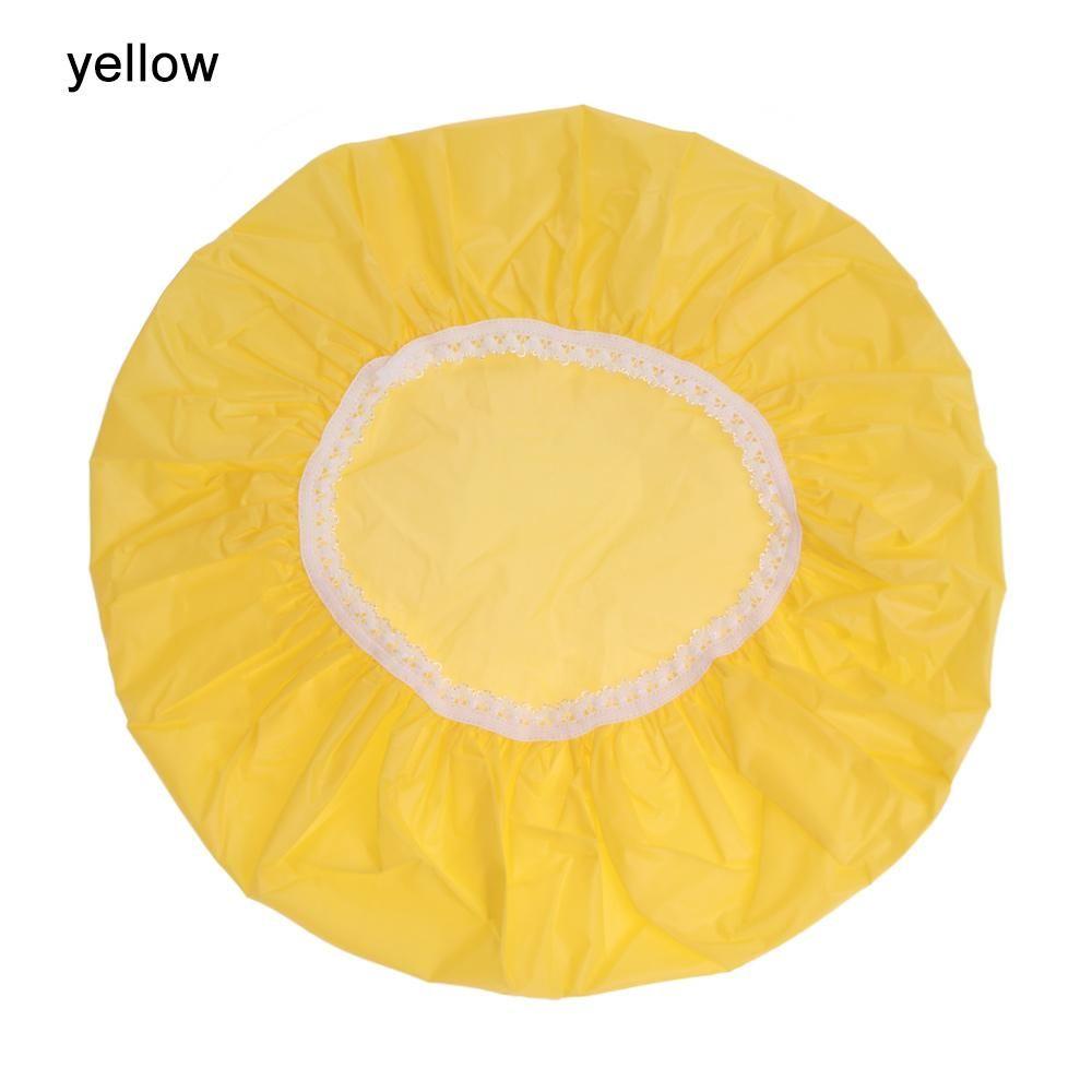 Salon Product Bathroom Supplies Hair Protect Bathing Shower Cap Waterproof Hats Elastic Band