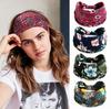 Cotton Soft Headwrap Bandana Turban Elastic Knot Hair Accessories Vintage Headbands Wide Flower Print Boho