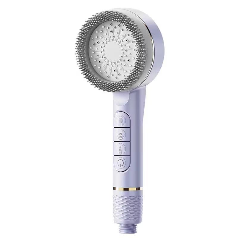 4 button modes, pressurized handheld shower head, bathroom, pressurized shower accessories, bathing tools