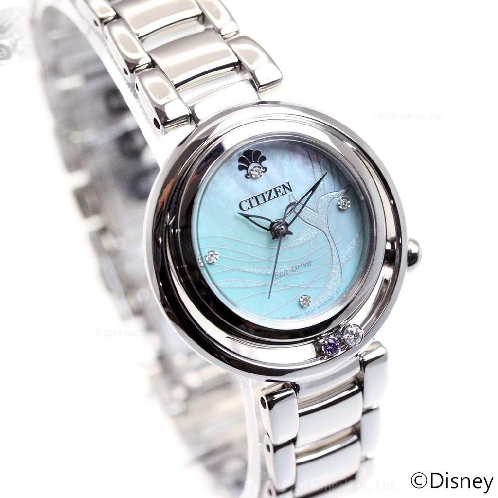 Citizen Elle Серия PRINCESS Русалочка Серебряные Часы Eco-Drive [ARIEL] EM0820-56N Женские
