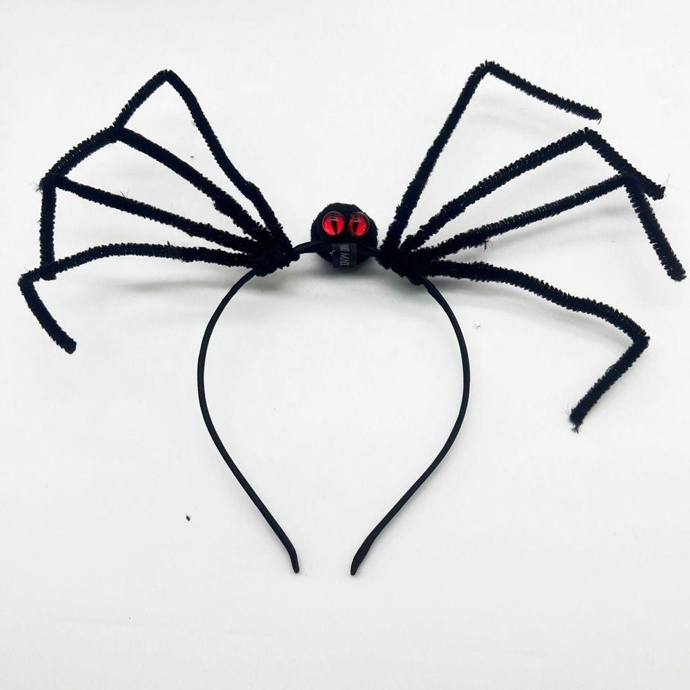 Plush Spider Halloween Headband Headwear Halloween Party Decorations Men
