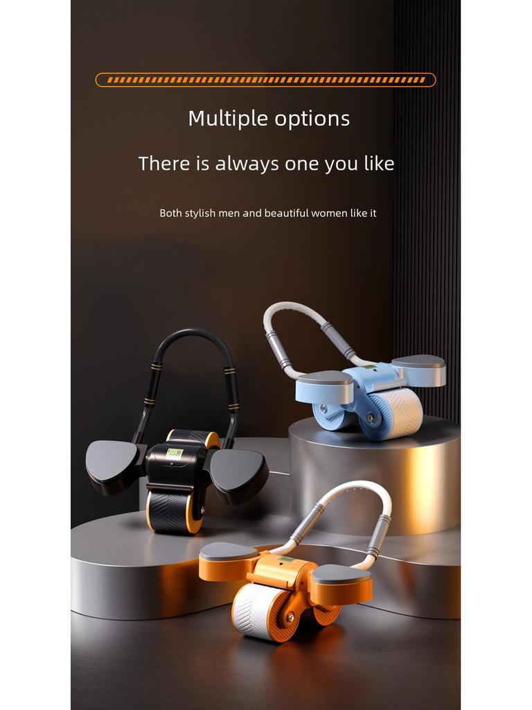 Автоматическое колесо для пресса - фитнес-оборудование для подтяжки пресса и укрепления корпуса. Идеально подходит для домашних тренировок.