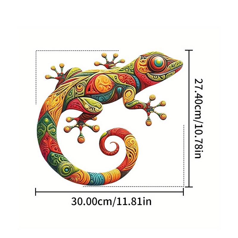 (PLUM)1/2PCS Iron Gecko Wall Decorations Suitable For Home Garden Courtyard Decoration Door Frame Decoration Home Beautification