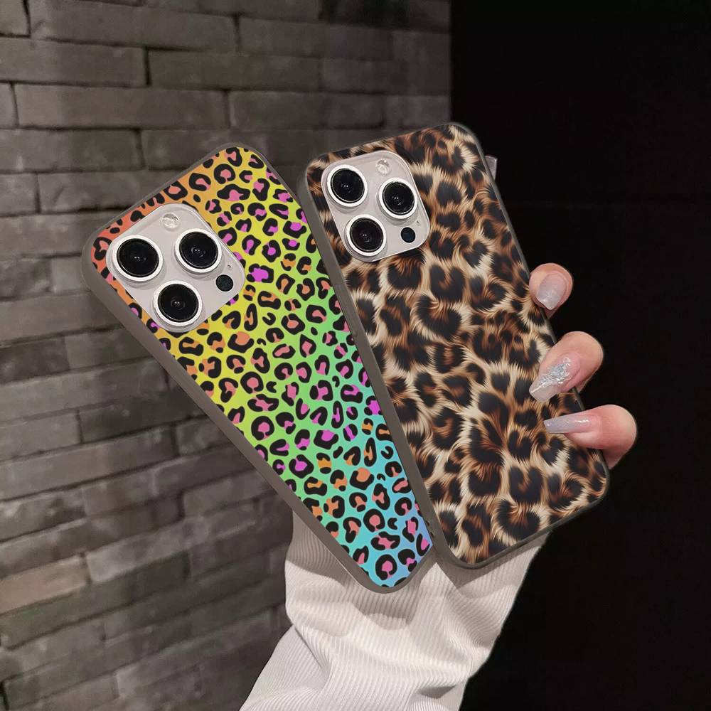 Классический Леопардовый Гепардовый Для IPhone 16 15 11 12 13 14 17 Pro Max PLUS Pro Мягкий Гофрированный Силиконовый Задний Чехол для Телефона