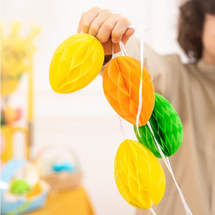 Garland of Colorful Paper Easter Eggs 300C