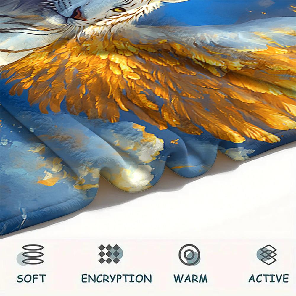 Фланелевое одеяло с принтом белого тигра, Высококачественное, Удобное для всех сезонов, Декор для дома, Тепло и уют, Идеально для рождественских подарков