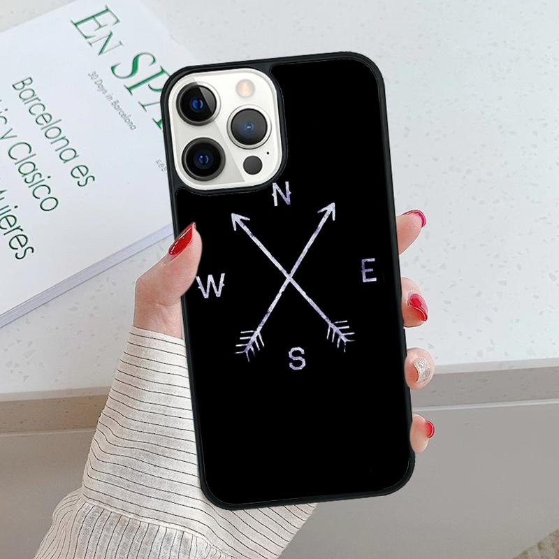 Винтажный чехол для телефона «Компас Wanderlust Map» для iPhone 13 Pro Max Coque 12 11 Pro Max 8 PLUS 7 6S XR X XS mini se Fundas