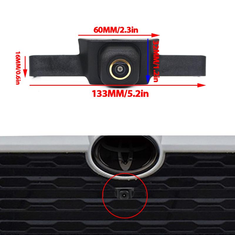 For Toyota RAV4 XA50 2019 2020 2021 2022 2023 Front Logo Camera Fisheye Lens AHD 1080P Vehicle Car Parking Camera Night Vision