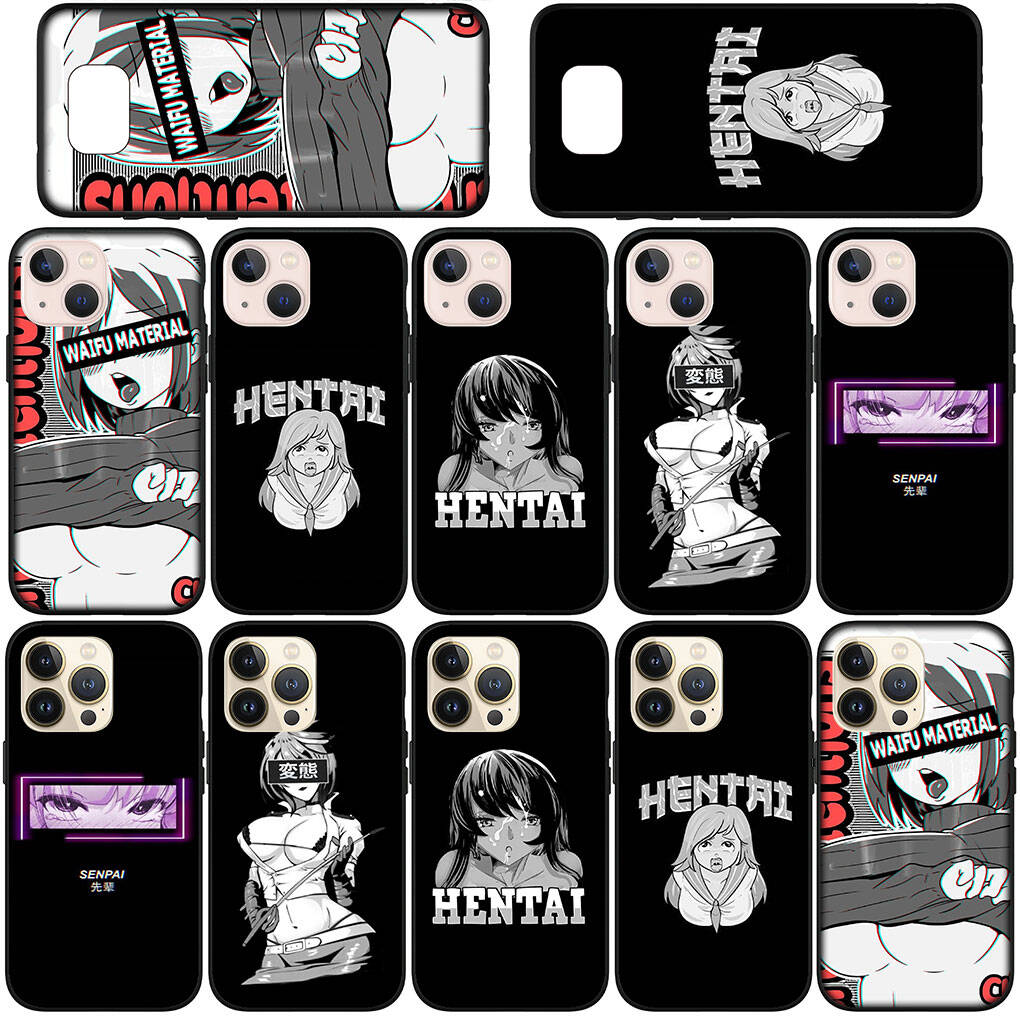 Чехол для iPhone 17 16 15 Xiaomi Poco F8 F7 X7 X6 M8 C85 C75 C71 Redmi Note 14 13 12 11 Pro Max A4 14C 13C 15C Ahegao Харадзюку Мультяшная Девушка Waifu Чехол