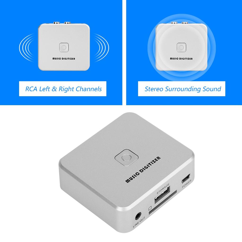 RCA Левый и Правый Каналы Музыкальный Дигитайзер 128 Кбит/с U Диск SD Карта MP3 Дигитайзер