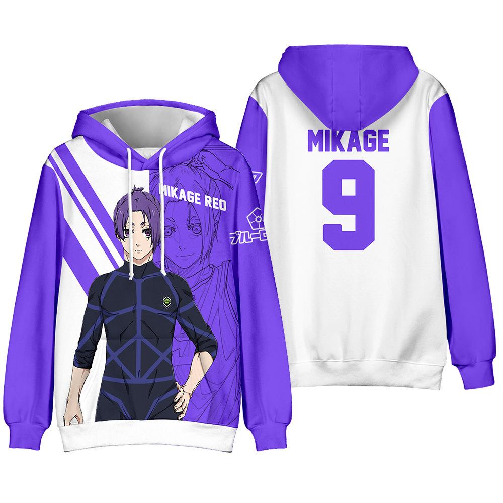 Аниме Blue Lock 3D Print Hoodies Мужчины Женщины Мода Уличная одежда Большие толстовки с капюшоном Детские пуловеры Спортивный костюм Мужская одежда
