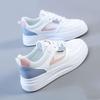 2023 Spring/Summer Women's White Leather Waterproof Casual Sneakers