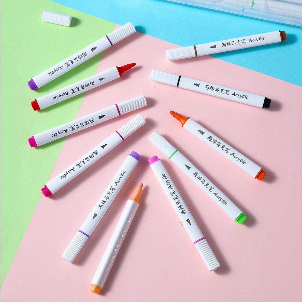 Маркеры для граффити 12/24/36/48 цветов, нетоксичные красочные ручки для рисования, детские ручки