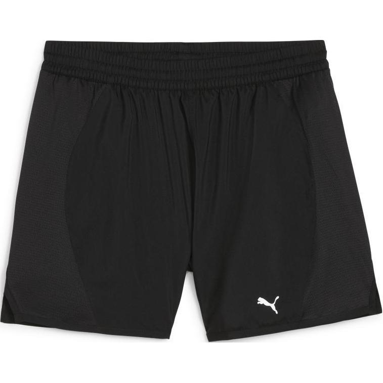Puma Однотонные дышащие спортивные шорты средней посадки женские Черный 524979-01
