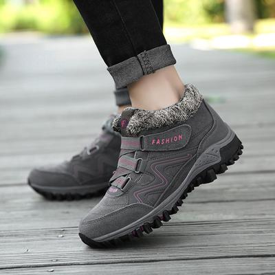 Европейские и американские зимние ботинки для отдыха и спорта для женщин 2024 года, новые теплые уличные ботинки на толстой подошве для женщин Trafza