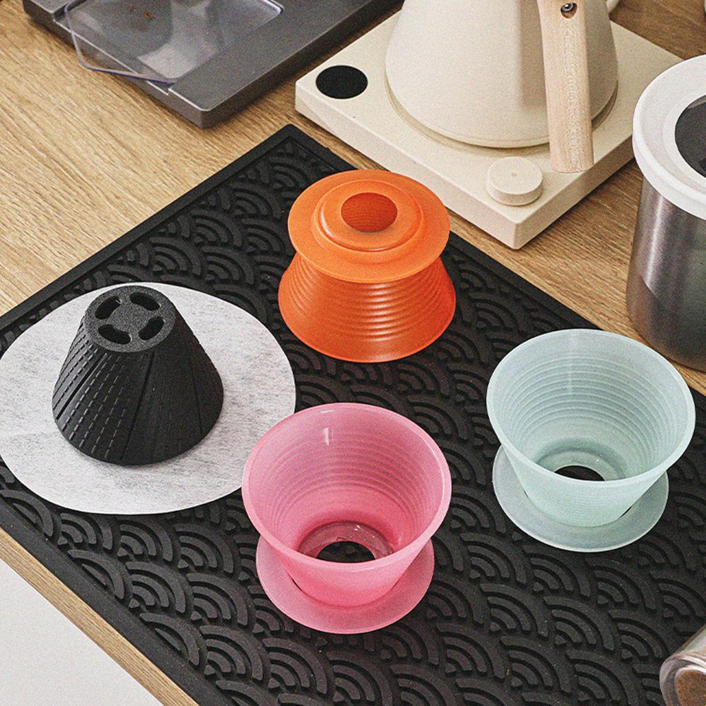 Pour Over Coffee Brewing Filter Pour Over Coffee Dripper Food Grade PP Flat Bottom Coffee Brewing Filter for Home Restaurant