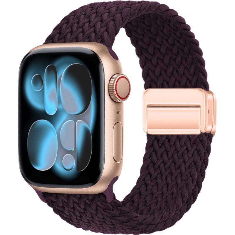 Case+Braided Strap For Apple Watch Bands 40mm 45mm 41mm 44mm 46mm 42mm magnetic correa Bracelet iWatch series se 3 6 7 8 9 10 11