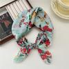 Cotton And Linen Small Square Scarf Silk Scarf Women'S Spring And Autumn New Style Artistic And Versatile Fashionable Temperament Headband Scarf