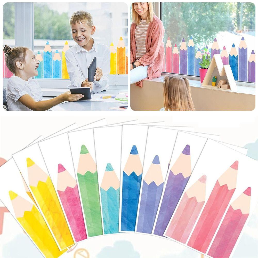 9Pcs Self-adhesive Wall Stickers PVC Window Decoration Sticker Wall/Window Decoration