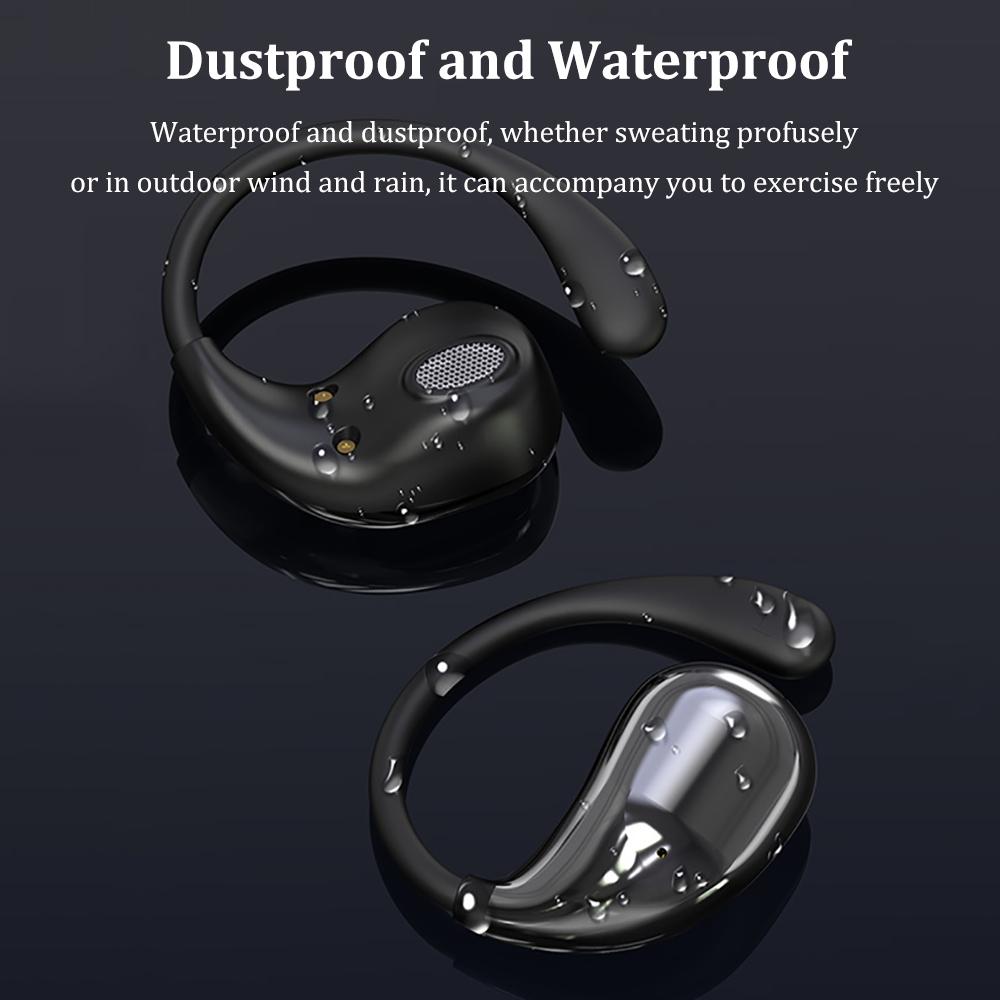 Bluetooth 5.4 Наушники с ушным крючком TWS Беспроводные наушники Hi-Fi Стерео Водонепроницаемые гарнитуры Светодиодный дисплей Длительное время работы в режиме ожидания Сенсорные наушники