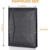 Кожаная папка-портфолио, Padfolio, Бизнес-планнер-органайзер Padfolio, Портфолио-папка для документов, Карман для хранения, Держатель для юридических блокнотов, Документы, Телефон