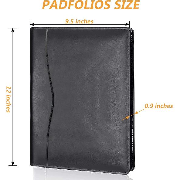 Кожаная папка-портфолио, Padfolio, Бизнес-планнер-органайзер Padfolio, Портфолио-папка для документов, Карман для хранения, Держатель для юридических блокнотов, Документы, Телефон