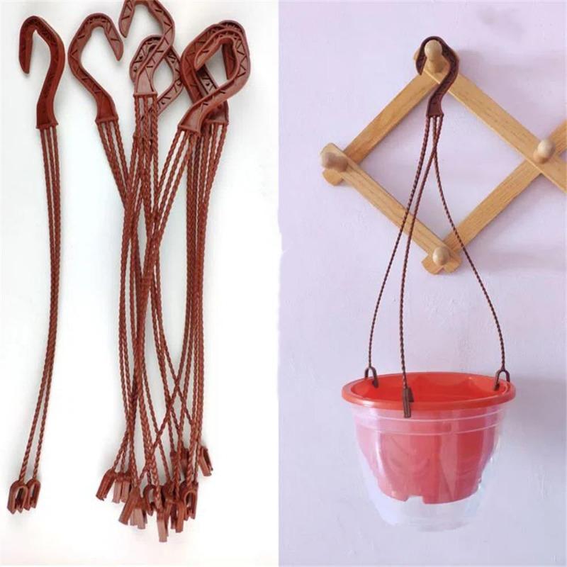 20PCS 42CM Flower Pots Hanging Plant Pots Hanger Hook Basin Hanger Garden Basket Holder Hanging Chains Garden Accessories