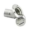 Stainless Steel Boat Deck Filler Cap Keyless Marine Hardware 38mm Hose Fitting for Yacht RV Truck
