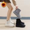 Women's Winter Chunky Platform Snow Boots With Side Zipper Non-Slip Walking Short Booties Shoes Comfortable Faux Fur Lined Warm Ankle Boots for Women