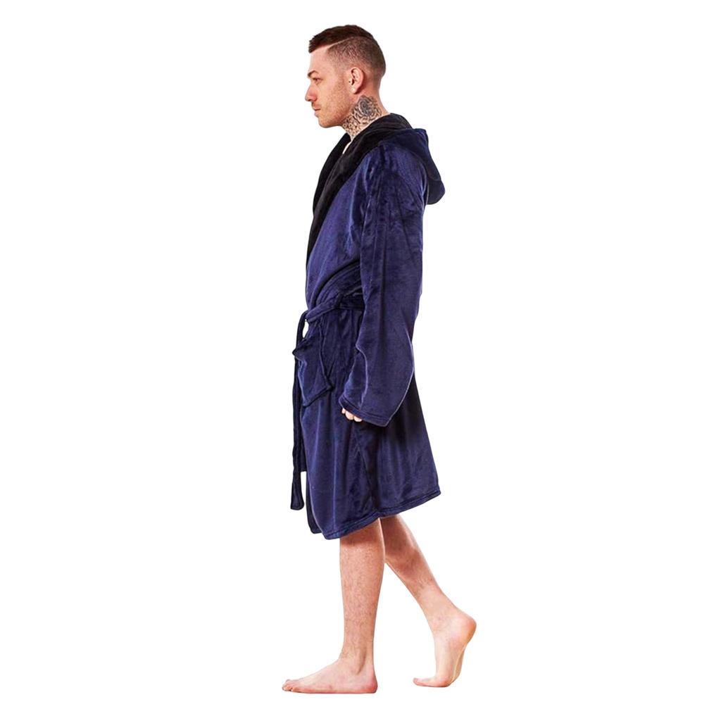 Мужской флисовый халат Keanu с капюшоном в виде головы акулы