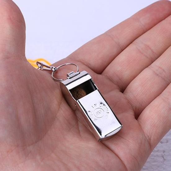 Coach Whistle with Lanyard Loud Crisp Sound Solid Color Neck-hanging High Decibel Football