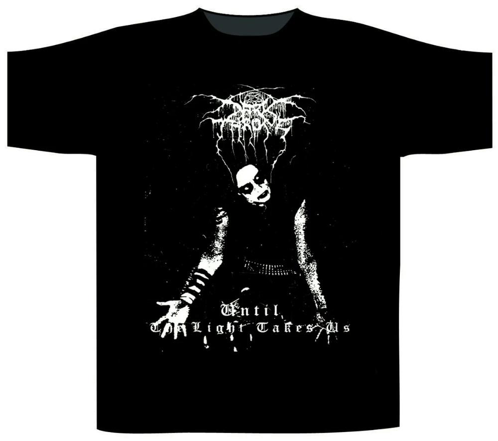 Новая хлопковая футболка Darkthrone с коротким рукавом, черная, S-2345XL, унисекс