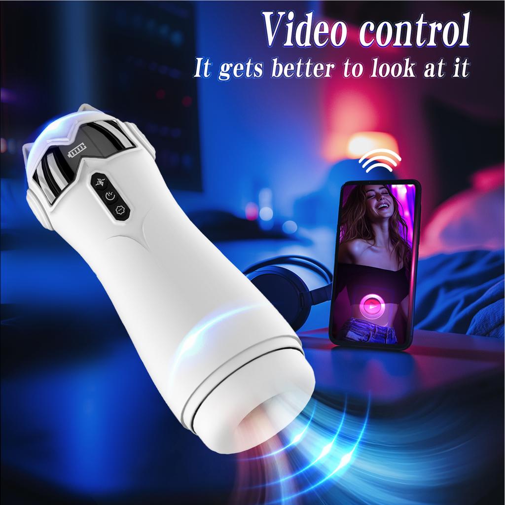 Automatic Sucking Male Vibration Masturbator Blowjob Machine Heating Masturbation Cup Vaginal Sex Toys for Men Adult Goods