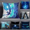 Чехол на подушку A-Avatar 2, квадратный, двусторонний принт, короткий плюш, чехол для диванной подушки, для спальни, прикроватной подушки