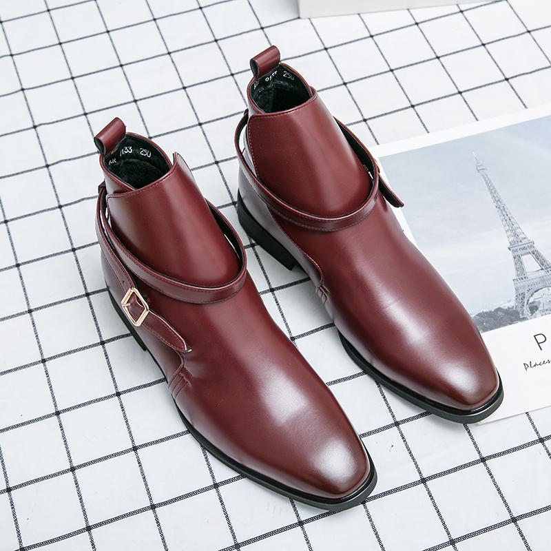 Модные мужские классические ботильоны из ПУ, повседневные, деловые, универсальные, высококачественные ботинки челси, ботинки для банкета/вечеринки, размеры 38-48, мужские ботинки