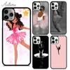 Чехол для телефона 'Танцующая балерина' для iPhone 17 Air 15 16 16e 11 12 13 14 Pro Max Plus Cover coque Fundas Shell