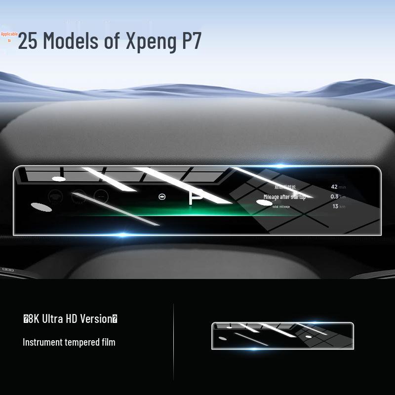 Закаленное Стекло Защитная Пленка для Экрана для 25 Моделей Xiaopeng P7 - Пленка для Навигации на Центральной Консоли для Модификации Салона