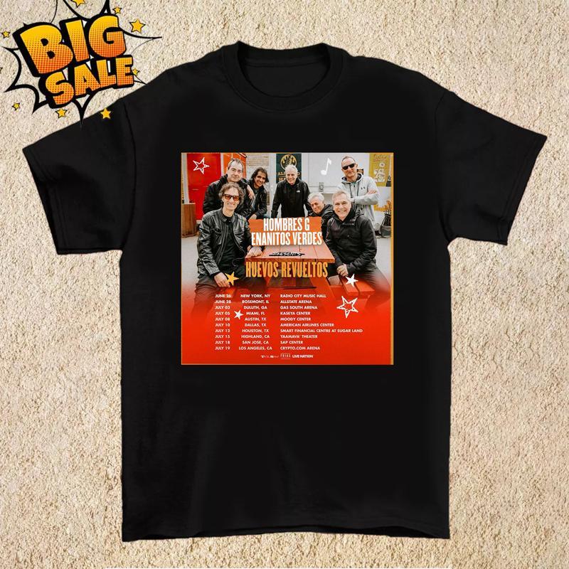 Hombres G Band Huevos Revueltos Tour 2 T Shirt Full Size S 5xl