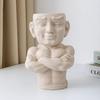 Flower Planter Muscle Man Artistic Modeling Sculpture Dual Use Flower Vase Desktop