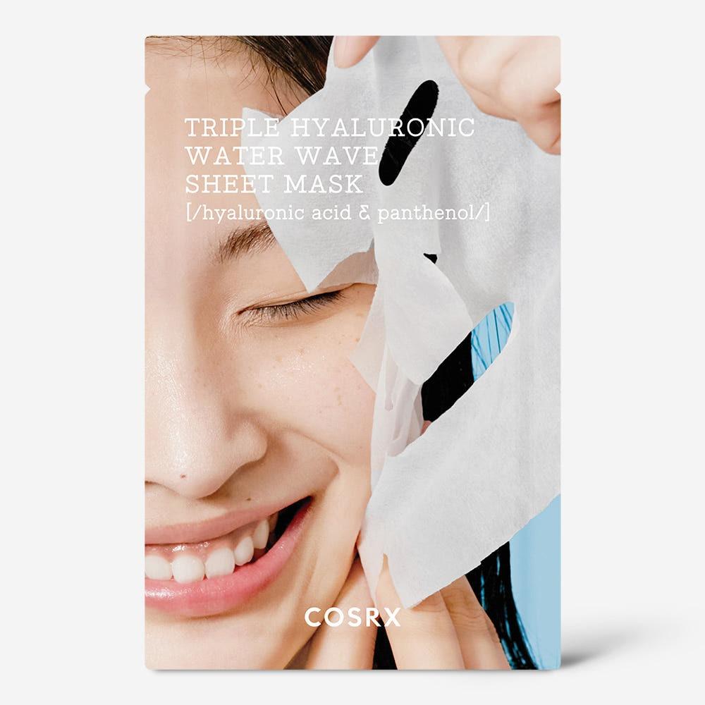 COSRX Hydrium Triple Hyaluronic Water Wave Sheet Mask Deep Hydrating Moisturizing 20ml x 10 Sheets