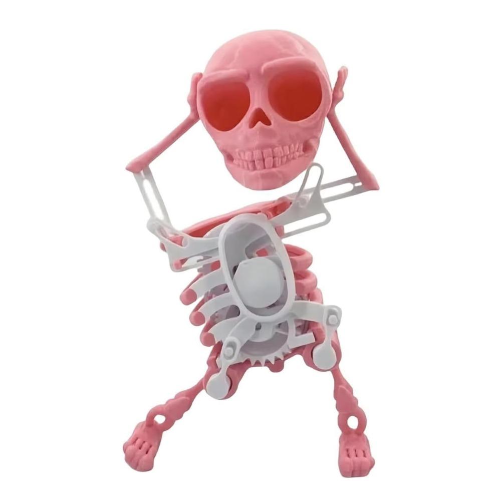 Simulation Wind-up Dancing Skeleton Toy Plastic Spring Clockwork Toy  Desktop Ornament