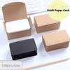 100pcs/box Blank Kraft Paper Card Mini Writing Card Portable Message Thank You Card Learning Card