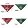 Santa Claus Dog Saliva Towel Adjustable Triangle Bandana Christmas Dog Scarf  New Year Costume