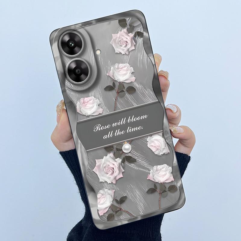 Чехол для телефона Realme Note 60 60X Narzo N61 Задняя крышка Матовый корпус Новый дизайн Мягкий силикон Funda для Realme Note60 RMX3933 Чехол
