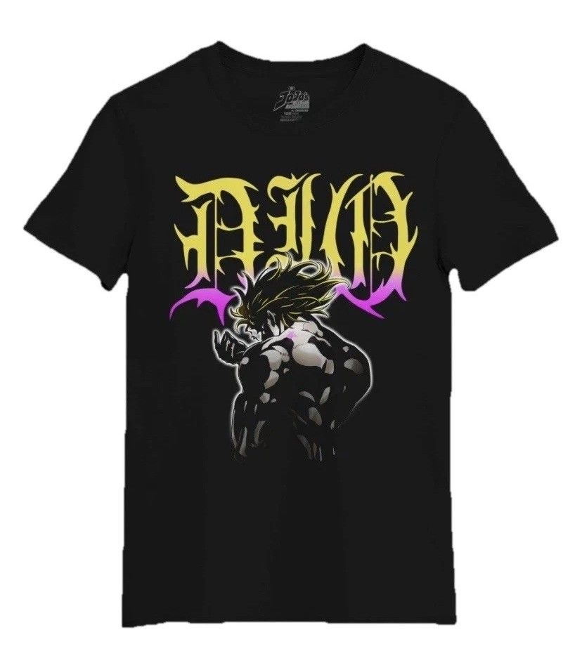DIO Brando Невероятные приключения ДжоДжо s S Аниме Мультфильм Kidcore Унисекс футболка Хлопок Оверсайз Большой размер