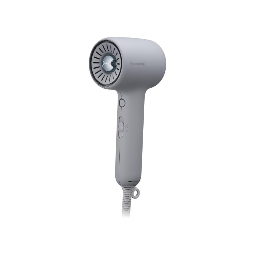 Panasonic Ionity Hair Dryer W Minerals & Negative Ions Compact High Airflow Lightweight Modern Gray EH-NE8N-H