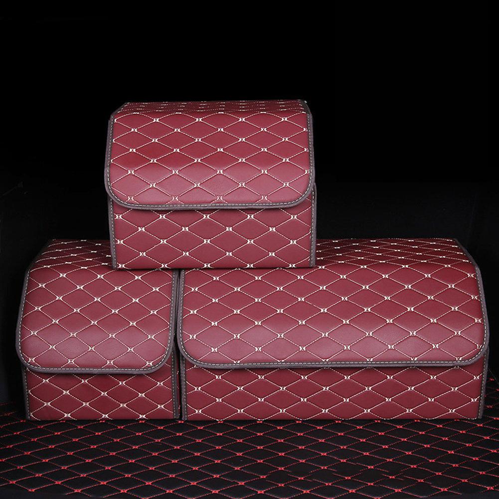 Новый большой вместительный органайзер для багажника автомобиля, многофункциональная сумка для хранения инструментов, кожаная складная сумка для хранения вещей