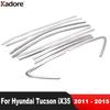 Накладки на оконные стойки и пороги для Hyundai Tucson ix35 2010 2011 2012 2013 2014 Стальные молдинги окон Декоративная полоса Автоаксессуары