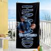 Haaland Personalized Text Beach Towel High Absorbency & Quick-Dry Suitable for Sports Travel Swimming Yoga Bathroom Beach And Pool