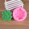 Силиконовая форма клевер внахлест цветок форма для мыла DIY форма для выпечки ручной работы